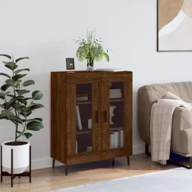 Aparador de madera de ingeniería marrón roble 69,5x34x90 cm de , Aparadores - Ref: Foro24-827811, Precio: 94,91 €, Descuento: %