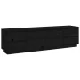Mueble de TV madera maciza de pino negro 176x37x47,5 cm de , Muebles TV - Ref: Foro24-814323, Precio: 249,67 €, Descuento: %