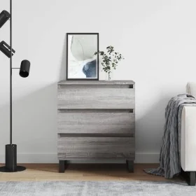 Aparador de madera contrachapada gris Sonoma 60x35x70 cm by , Sideboards - Ref: Foro24-827194, Price: 71,61 €, Discount: %