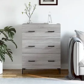 Aparador de madera de ingeniería gris Sonoma 69,5x34x90 cm by , Sideboards - Ref: Foro24-827858, Price: 104,24 €, Discount: %