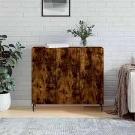 Aparador de madera de ingeniería roble ahumado 90x34x80 cm von , Sideboards - Ref: Foro24-828129, Preis: 89,92 €, Rabatt: %