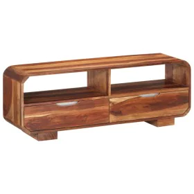 Mueble de TV madera maciza de acacia 110x30x40 cm de , Almacenamiento para CD y DVD - Ref: Foro24-351784, Precio: 220,03 €, D...
