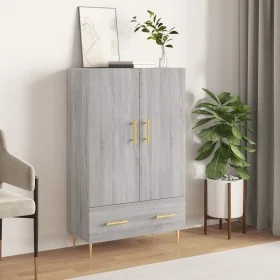 Aparador alto madera de ingeniería gris Sonoma 69,5x31x115 cm von , Sideboards - Ref: Foro24-828226, Preis: 88,74 €, Rabatt: %