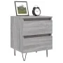 Mesita de noche madera de ingeniería gris Sonoma 40x35x50 cm by , Nightstands - Ref: Foro24-826888, Price: 46,59 €, Discount: %