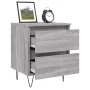 Mesita de noche madera de ingeniería gris Sonoma 40x35x50 cm by , Nightstands - Ref: Foro24-826888, Price: 46,59 €, Discount: %