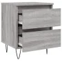 Mesita de noche madera de ingeniería gris Sonoma 40x35x50 cm by , Nightstands - Ref: Foro24-826888, Price: 46,59 €, Discount: %