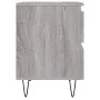 Mesita de noche madera de ingeniería gris Sonoma 40x35x50 cm by , Nightstands - Ref: Foro24-826888, Price: 46,59 €, Discount: %