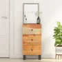 Aparador con 3 cajones madera maciza acacia 40x33,5x75 cm de , Aparadores - Ref: Foro24-352906, Precio: 124,98 €, Descuento: %