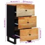Aparador con 3 cajones madera maciza acacia 40x33,5x75 cm de , Aparadores - Ref: Foro24-352906, Precio: 124,98 €, Descuento: %