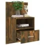 Mesita de noche de pared 2 unidades color roble ahumado de , Mesitas de noche - Ref: Foro24-816965, Precio: 104,37 €, Descuen...