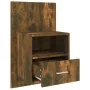 Mesita de noche de pared 2 unidades color roble ahumado de , Mesitas de noche - Ref: Foro24-816965, Precio: 104,37 €, Descuen...