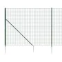 Cerca de alambre con pinchos de anclaje verde 1,8x10 m by , fence panels - Ref: Foro24-154101, Price: 135,27 €, Discount: %