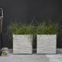 Capi Macetero Nature Rib cuadrado marfil 40x40 cm KOFI903 de , Maceteros y jardineras - Ref: Foro24-424209, Precio: 91,75 €, ...