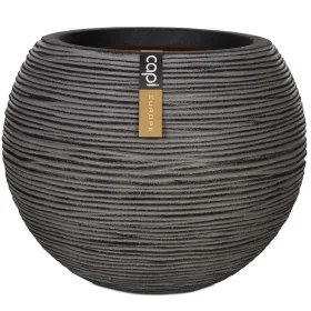Capi Jarrón Nature Rib redondo gris antracita 40x32 cm KOFZ270 by , Pots and planters - Ref: Foro24-424221, Price: 72,81 €, D...