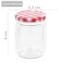 Tarros de mermelada de vidrio tapa blanca y roja 96 uds 230 ml de , Tarros de miel - Ref: Foro24-50799, Precio: 126,78 €, Des...