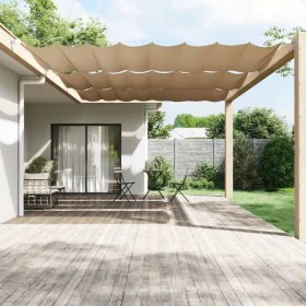 Toldo vertical tela oxford gris taupé 250x360 cm de , Sombrillas - Ref: Foro24-148431, Precio: 38,80 €, Descuento: %