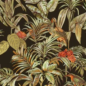 DUTCH WALLCOVERINGS Papel de pared Bird-of-Paradise negro de , Papel pintado - Ref: Foro24-430613, Precio: 38,77 €, Descuento: %