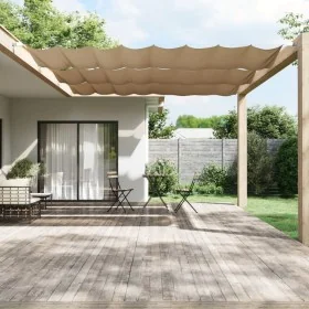 Toldo vertical tela oxford gris taupé 180x600 cm de , Sombrillas - Ref: Foro24-148419, Precio: 52,95 €, Descuento: %