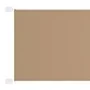 Toldo vertical tela oxford gris taupé 180x600 cm de , Sombrillas - Ref: Foro24-148419, Precio: 52,95 €, Descuento: %