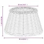 Pantalla para lámpara mimbre blanco Ø50x30 cm de , Pantallas para lámparas - Ref: Foro24-364387, Precio: 64,93 €, Descuento: %