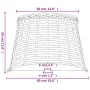 Pantalla para lámpara mimbre blanco Ø50x30 cm de , Pantallas para lámparas - Ref: Foro24-364387, Precio: 64,93 €, Descuento: %