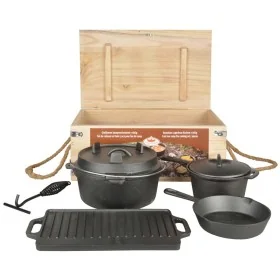 Esschert Design Juego de cocina de camping 7 piezas FF240 de , Vajillas y utensilios de cocina para camping - Ref: Foro24-411...