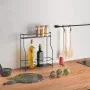 Metaltex Estantería para especias de 2 alturas Basalmico negro de , Especieros - Ref: Foro24-443458, Precio: 32,39 €, Descuen...