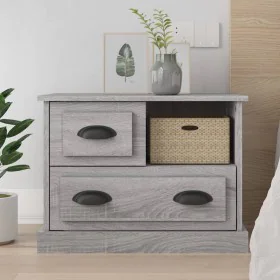 Mesita de noche gris Sonoma 60x39x45 cm de , Mesitas de noche - Ref: Foro24-816366, Precio: 68,51 €, Descuento: %