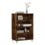 Aparador alto madera de ingeniería roble ahumado 57x35x90 cm by , Sideboards - Ref: Foro24-827225, Price: 54,91 €, Discount: %