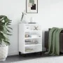 Aparador alto madera de ingeniería blanco brillante 57x35x90 cm de , Aparadores - Ref: Foro24-827238, Precio: 54,86 €, Descue...