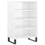 Aparador alto madera de ingeniería blanco brillante 57x35x90 cm de , Aparadores - Ref: Foro24-827238, Precio: 54,86 €, Descue...