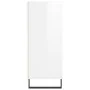 Aparador alto madera de ingeniería blanco brillante 57x35x90 cm de , Aparadores - Ref: Foro24-827238, Precio: 54,86 €, Descue...