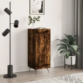 Aparador madera de ingeniería roble ahumado 34,5x34x90 cm by , Sideboards - Ref: Foro24-830417, Price: 60,12 €, Discount: %