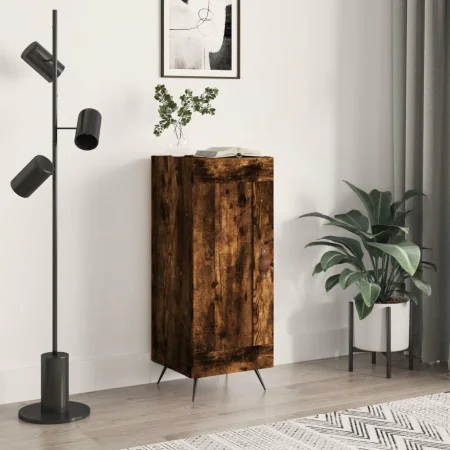 Aparador madera de ingeniería roble ahumado 34,5x34x90 cm by , Sideboards - Ref: Foro24-830417, Price: 60,12 €, Discount: %