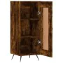 Aparador madera de ingeniería roble ahumado 34,5x34x90 cm by , Sideboards - Ref: Foro24-830417, Price: 60,12 €, Discount: %