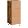 Aparador madera de ingeniería roble ahumado 34,5x34x90 cm by , Sideboards - Ref: Foro24-830417, Price: 60,12 €, Discount: %