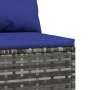 Set de muebles de jardín 3 pzas y cojines ratán sintético gris by , Outdoor sofas - Ref: Foro24-319851, Price: 171,00 €, Disc...