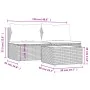 Set de muebles de jardín 3 pzas y cojines ratán sintético gris by , Outdoor sofas - Ref: Foro24-319851, Price: 171,00 €, Disc...
