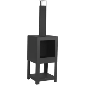 Esschert Design Chimenea exterior con sitio para leña negro FF410 by , Chimneys - Ref: Foro24-421283, Price: 153,65 €, Discou...