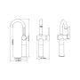 SCHÜTTE Grifo mezclador de lavabo alto CORNWALL cromado 168 mm de , Grifos - Ref: Foro24-429360, Precio: 95,57 €, Descuento: %