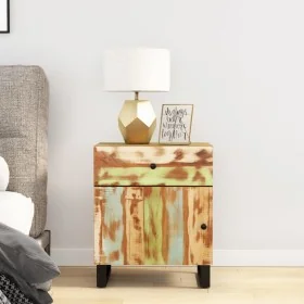 Mesita de noche madera reciclada y contrachapada 50x33x60 cm von , Nachttische - Ref: Foro24-350658, Preis: 117,27 €, Rabatt: %