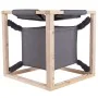 Quapas! Cama para gatos con hamaca Catcube gris M 54x54x54 cm de , Camas para gatos - Ref: Foro24-432081, Precio: 67,17 €, De...