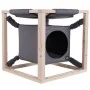 Quapas! Cama para gatos con hamaca Catcube gris M 54x54x54 cm de , Camas para gatos - Ref: Foro24-432081, Precio: 67,17 €, De...