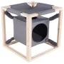 Quapas! Cama para gatos con hamaca Catcube gris M 54x54x54 cm de , Camas para gatos - Ref: Foro24-432081, Precio: 67,17 €, De...