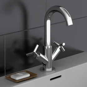 SCHÜTTE Grifo mezclador bimando para lavabo ELIOT cromado by , Faucets - Ref: Foro24-434559, Price: 99,53 €, Discount: %