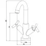 SCHÜTTE Grifo mezclador bimando para lavabo ELIOT cromado by , Faucets - Ref: Foro24-434559, Price: 99,53 €, Discount: %