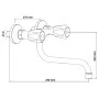 SCHÜTTE Grifo mezclador de lavabo bimando BRILLANT cromo de , Grifos - Ref: Foro24-435070, Precio: 50,65 €, Descuento: %