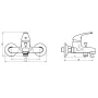 SCHÜTTE Grifo mezclador de bañera ATHOS cromado by , Faucets - Ref: Foro24-438654, Price: 49,86 €, Discount: %
