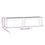 Banco de jardín de 2 plazas madera maciza pino 203,5x44x45 cm de vidaXL, Bancos de jardín - Ref: Foro24-824019, Precio: 104,5...
