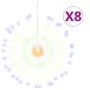 Luces de Navidad de estrellas 8 uds 140 LED de colores 17 cm de , Luces de Navidad - Ref: Foro24-3190517, Precio: 68,98 €, De...